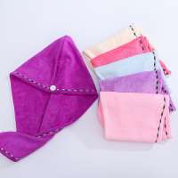 Wholesale Customized Solid Color Quick Dry  Microfiber Hair Towel Turban