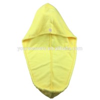 Quick Dry Water Absorbent Yellow Microfiber Hair Turban Towel